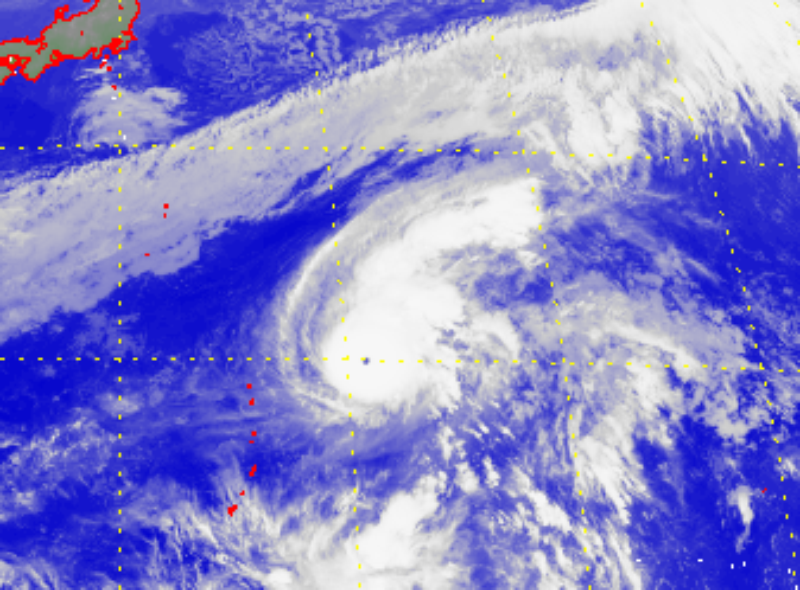 超强台风夏浪的卫星图片 