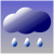 Cloudy to overcast with squally showers.