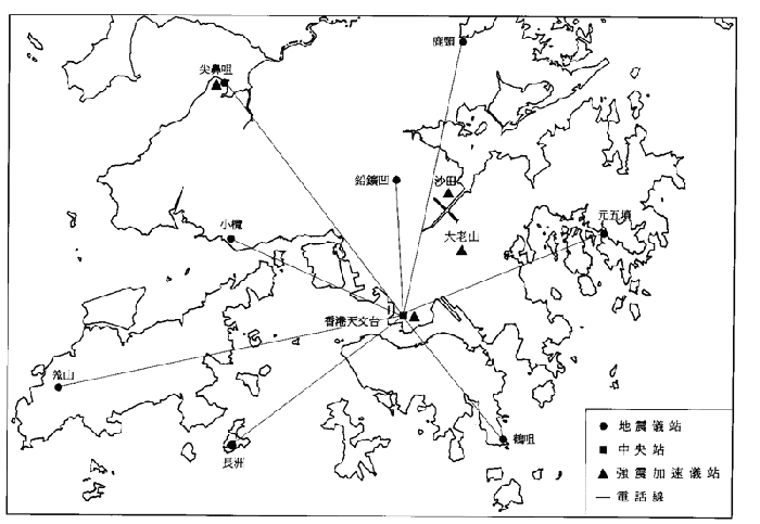 图一 : 显示香港地震台网