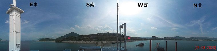 大埔滘測風站的全景圖
