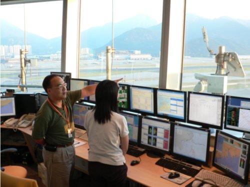 Aviation forecasters at the Airport Meteorological Office