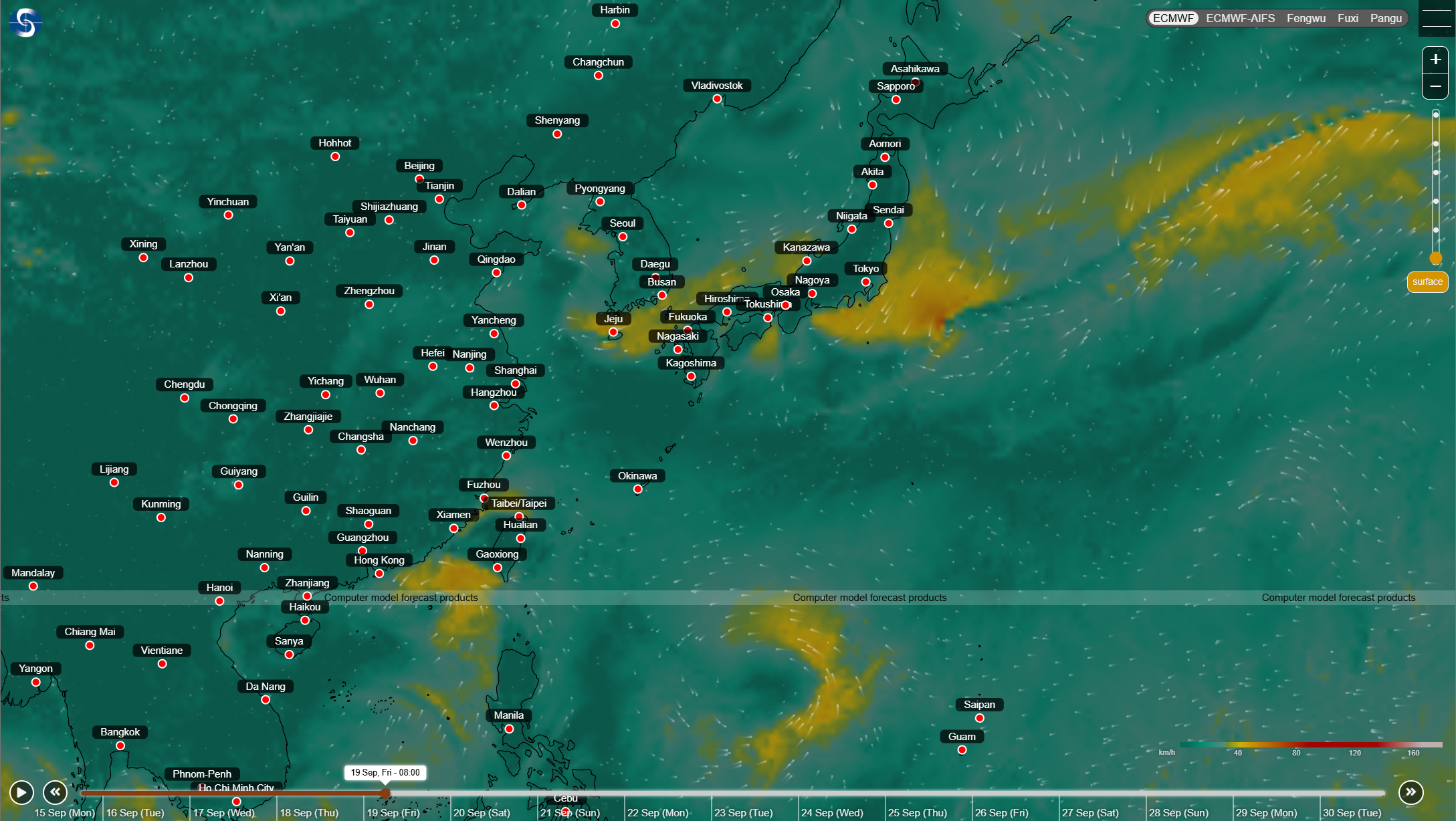 “Earth Weather” webpages"