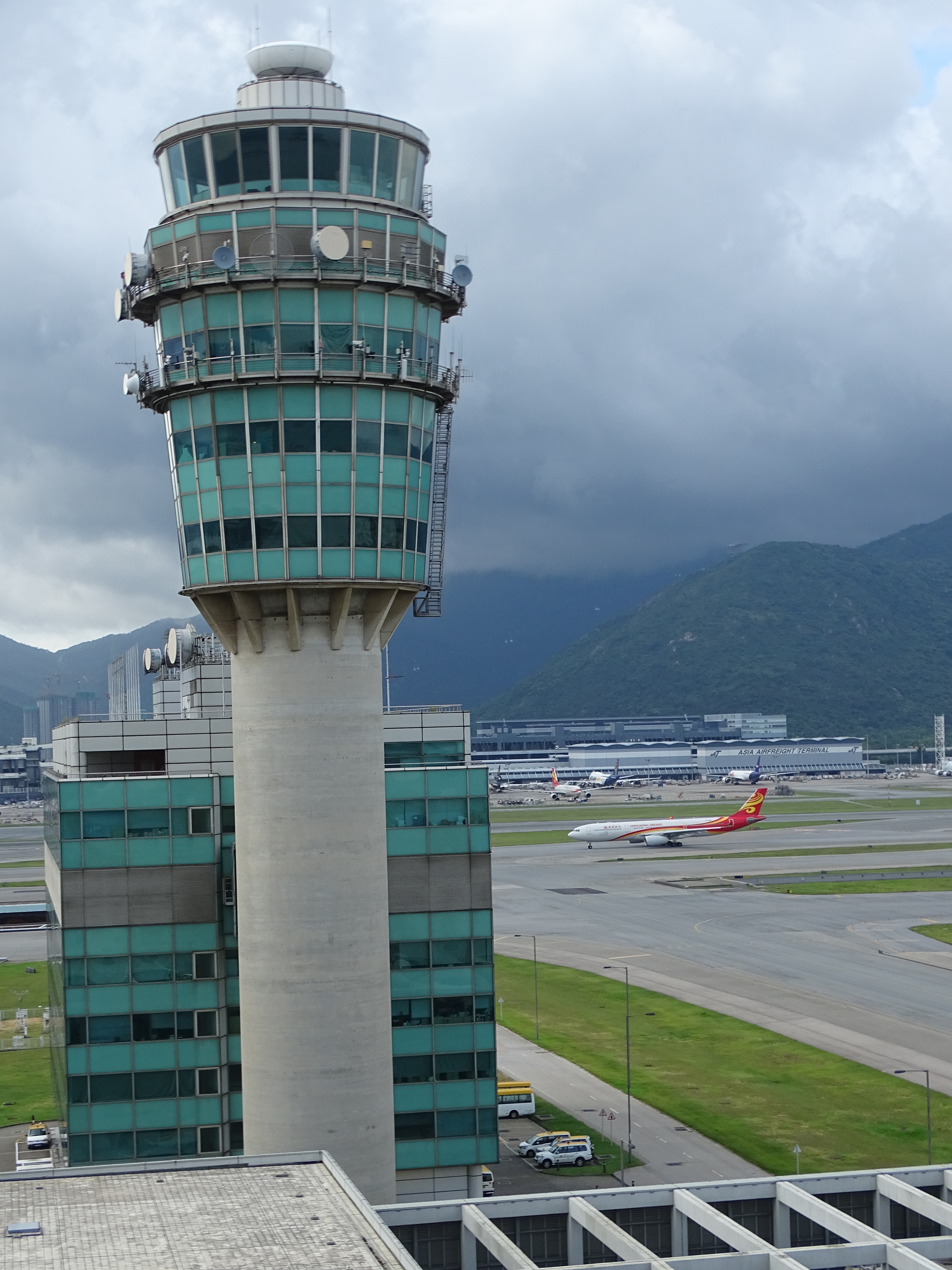 The main air traffic control tower