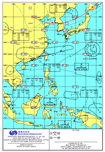 Medium-level Significant Weather Chart