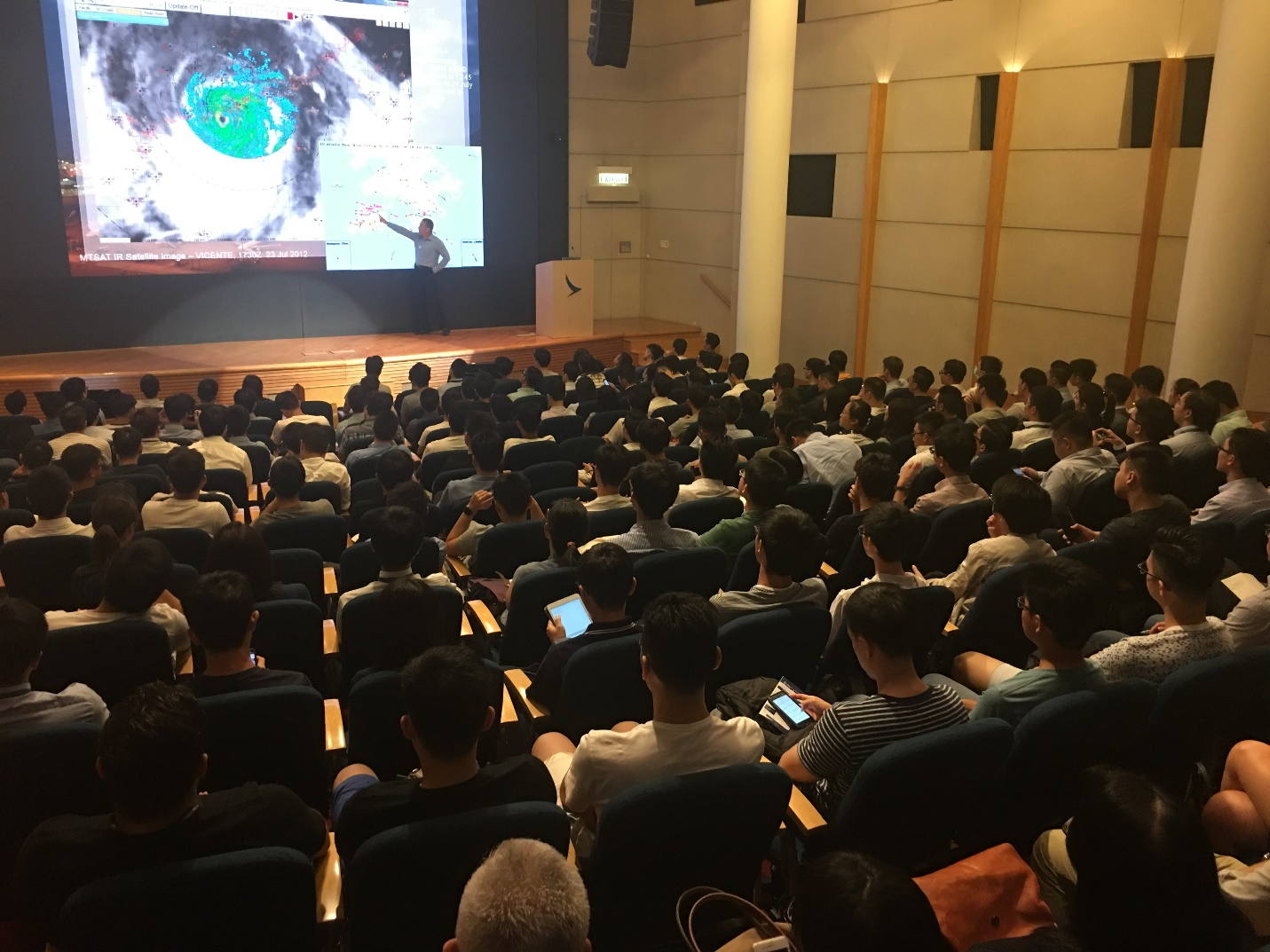 Mr. William Shum presented the aviation-related weather phenomena to the audiences
