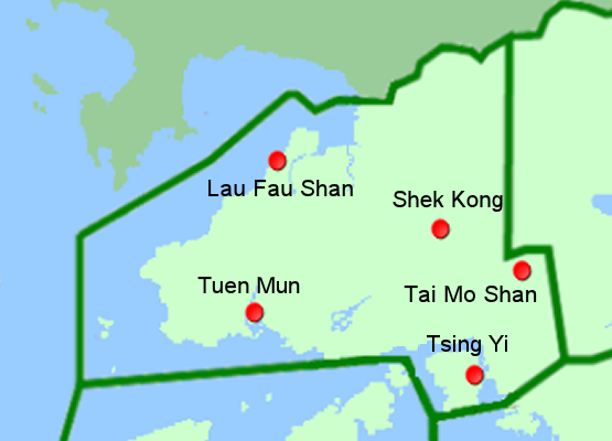 Map of New Territories West