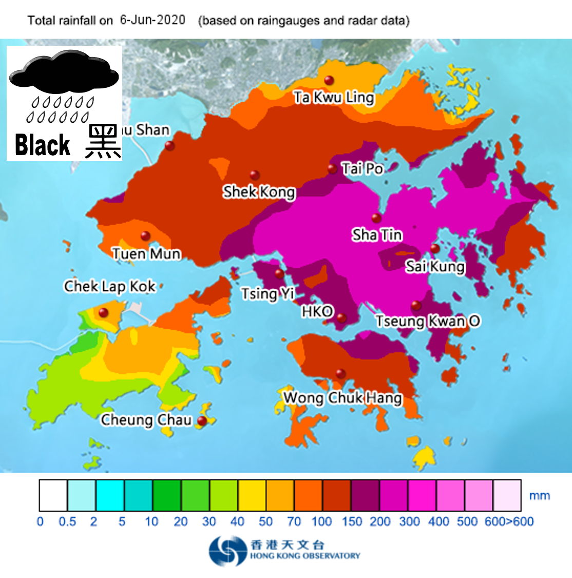 Black Rainstorm in 6 June 2020｜Hong Kong Observatory(HKO)｜Weather Chit Chat