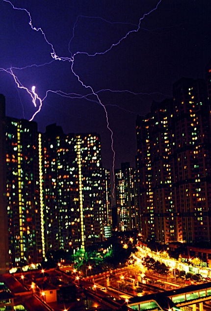 Picture of lightning taken at Fanling