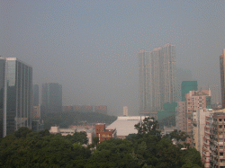 Occurrence of haze caused the reduction of visibility