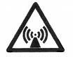 Warning sign of radiofrequency radiation