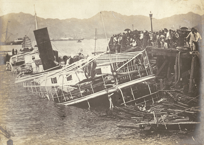 The typhoon that struck Hong Kong on 18 September 1906