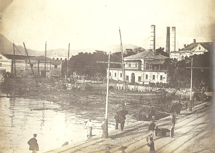 The typhoon that struck Hong Kong on 18 September 1906