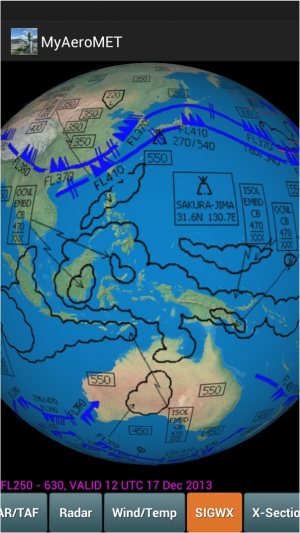 Significant Weather Chart on MyAeroMET