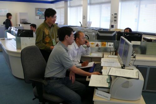 The Hong Kong Observatory's Equestrian Weather Forecasters were conducting a simulation exercise with various government departments and related organizations to provide the required weather information.