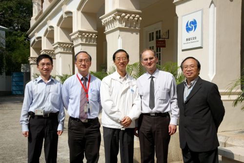 Dr Dmitry A Storchak (second from right) and Observatory personnel