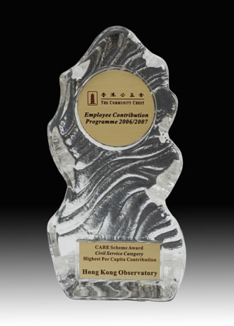 The Highest Per Capita Contribution Award Trophy