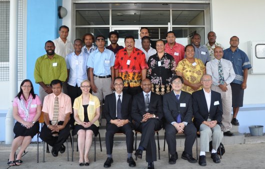 Mr. Y.C. Cheng (front row, 2nd right) together with the participants of the workshop.