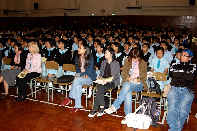 Teachers and students participating in a lively discussion on the topic 