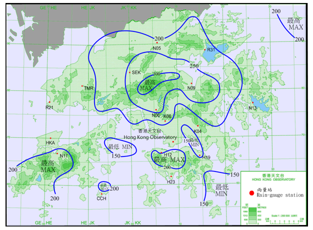 Rainfall distribution on 9 – 15 August 2018.