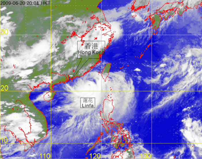 Satellite infra-red imageries of Linfa
