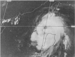 GMS-2 infra-red imagery of Typhoon Ellen