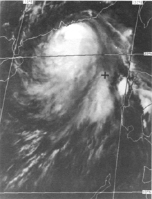 GMS-2 infra-red imagery of Typhoon Ellen