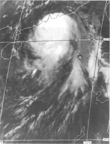 GMS-2 infra-red imagery of Typhoon Ellen