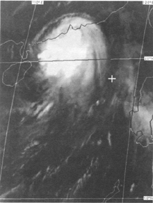 GMS-2 infra-red imagery of Typhoon Ellen