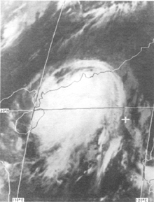 GMS-2 infra-red imagery of Typhoon Ellen