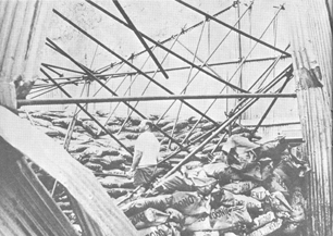 Another building at Shek Pik damaged by the Typhoon