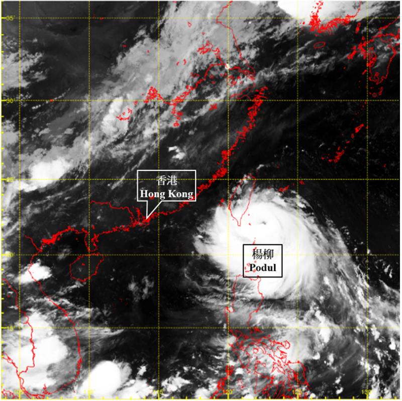 Infra-red satellite imagery at around 5 a.m. on 13 August 2025.