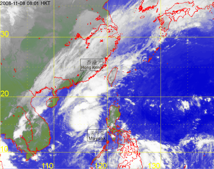Satellite infra-red imagery