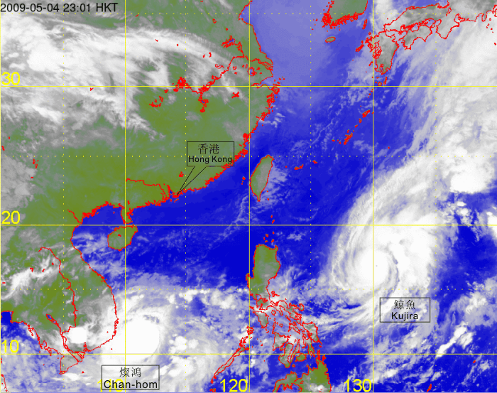 Satellite infra-red imagery