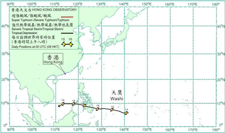 Tropical cyclone track in December 2011