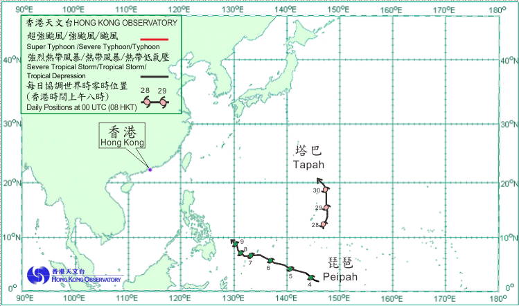 Tropical cyclone tracks in April 2014