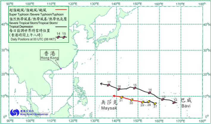 Tropical cyclone tracks in March 2015