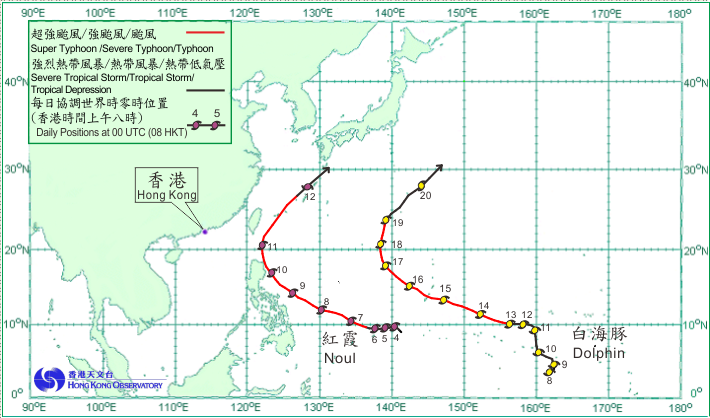 Tropical cyclone tracks in May 2015