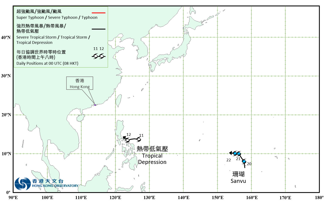 Provisional Tropical Cyclone Track in April 2023.