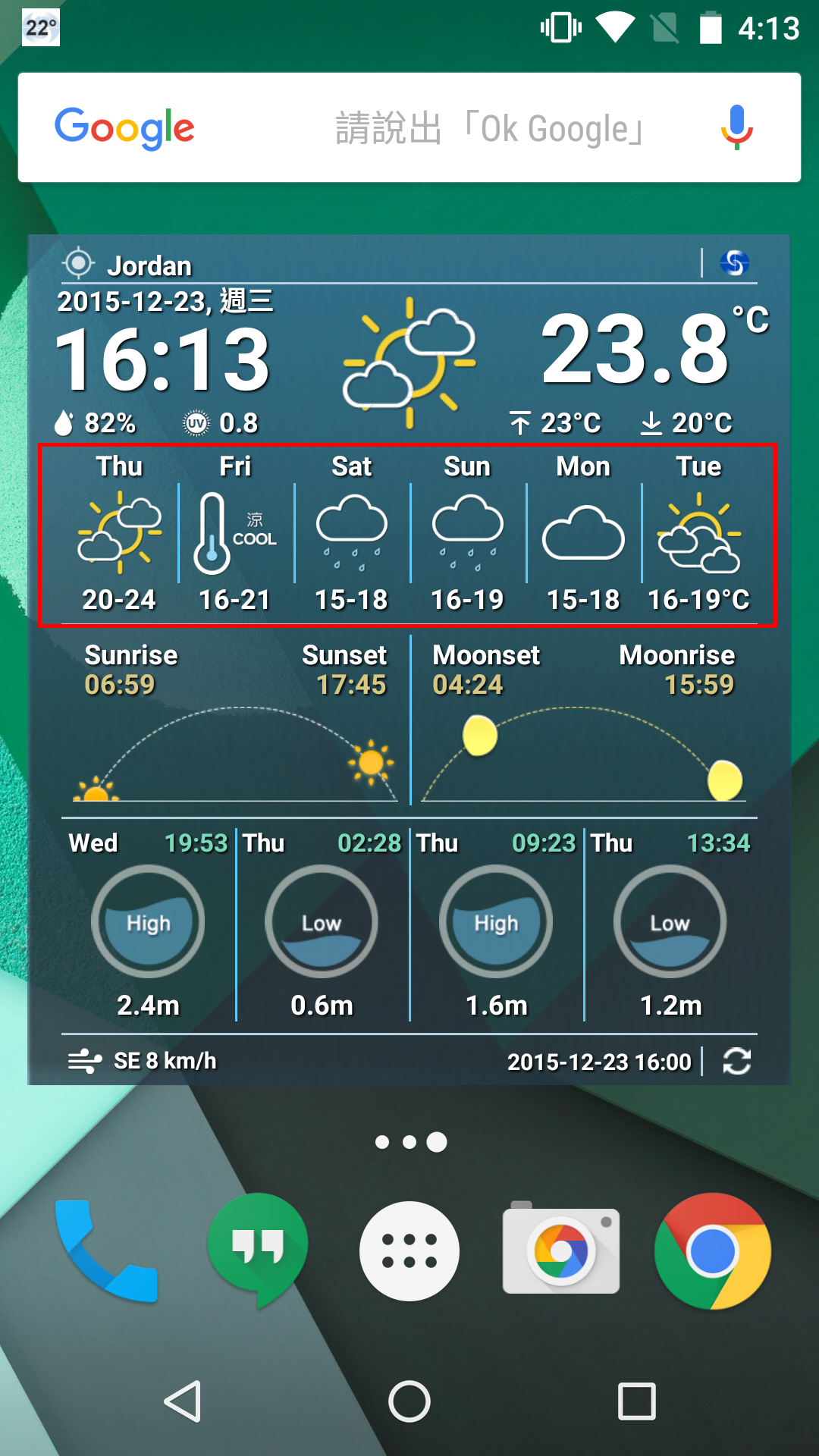 Android screen
