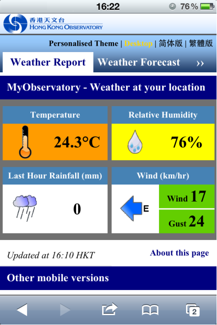 Mobile screen