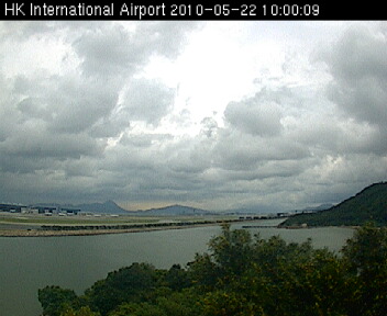 Figure 2: Weather photo of the Hong Kong International Airport taken by the weather camera at Sha Lo Wan.