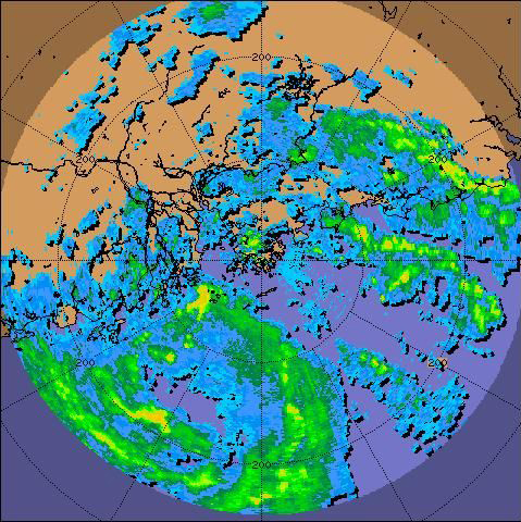 Radar echoes of Kammuri at 10 a.m. on 6 August 2008, when Kammuri was closest to Hong Kong .