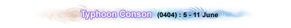 Track of Conson(0404) : 5 - 11 June 2004