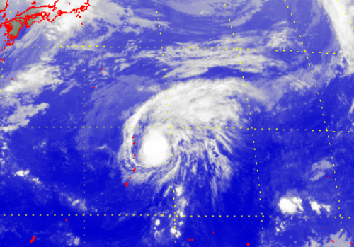 Satellite picture of Severe Tropical Storm Tapah(1405)