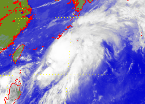 Satellite picture of Tropical Depression Mitag(1406)