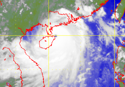 Satellite picture of Super Typhoon Rammasun(1409)