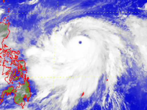 Satellite picture of Super Typhoon Halong(1411)