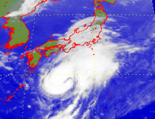 Satellite picture of Severe Tropical Storm Fengshen (1414)