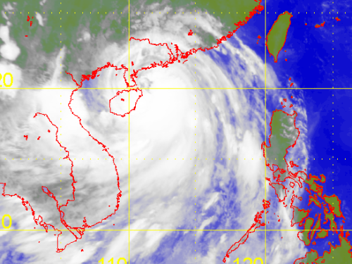Satellite picture of Typhoon Kalmaegi(1415)