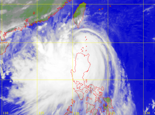 Satellite picture of Severe Tropical Storm Fung-wong (1416)